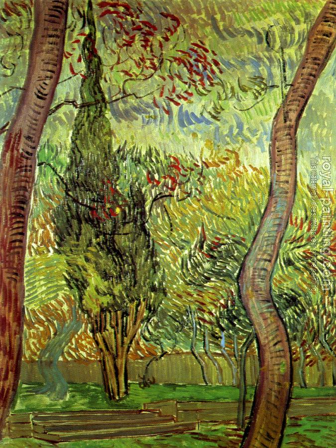 Vincent Van Gogh : Garden of the Hospital Saint-Paul